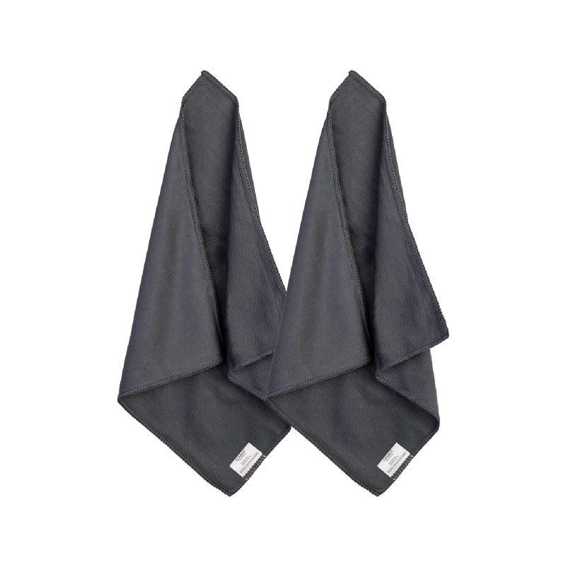 loukin 2 Pack Whiteboard Cleaning Cloth, Dry Erase Cleaning Cloth for Classroom, Home and Office Use, Reusable and Washable, Grey, 12"" x 12"" - Image 1